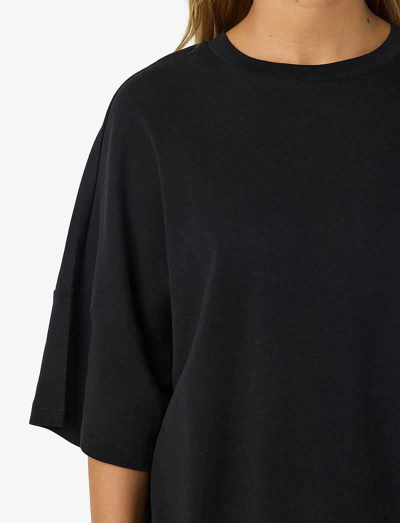 NOISY MAY - NMMOCCA 2/4 BOXY TEE DRESS JRS FWD NOOS - t-shirtklänningar - black - 3