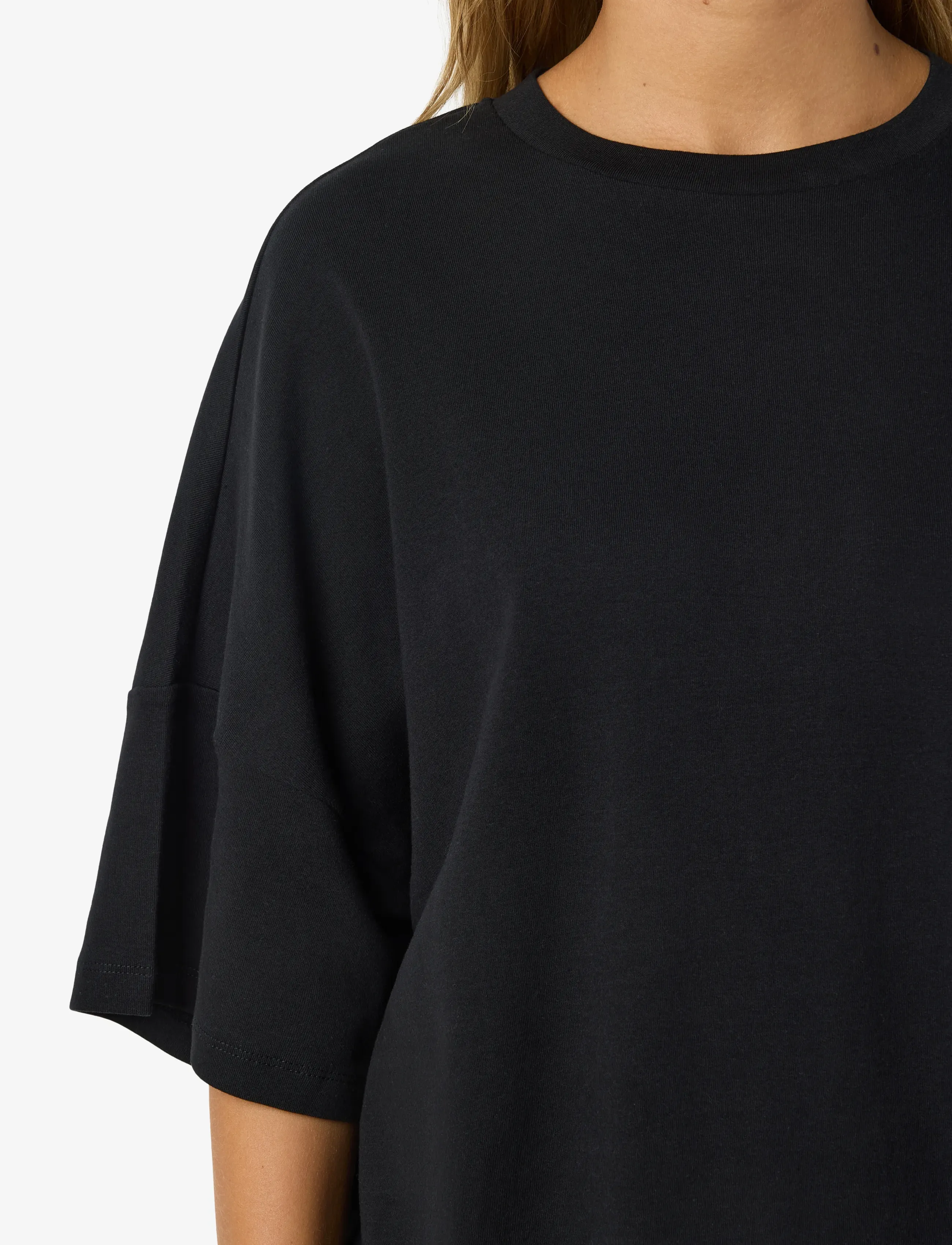 NOISY MAY - NMMOCCA 2/4 BOXY TEE DRESS JRS NOOS - t-shirtkjoler - black - 3