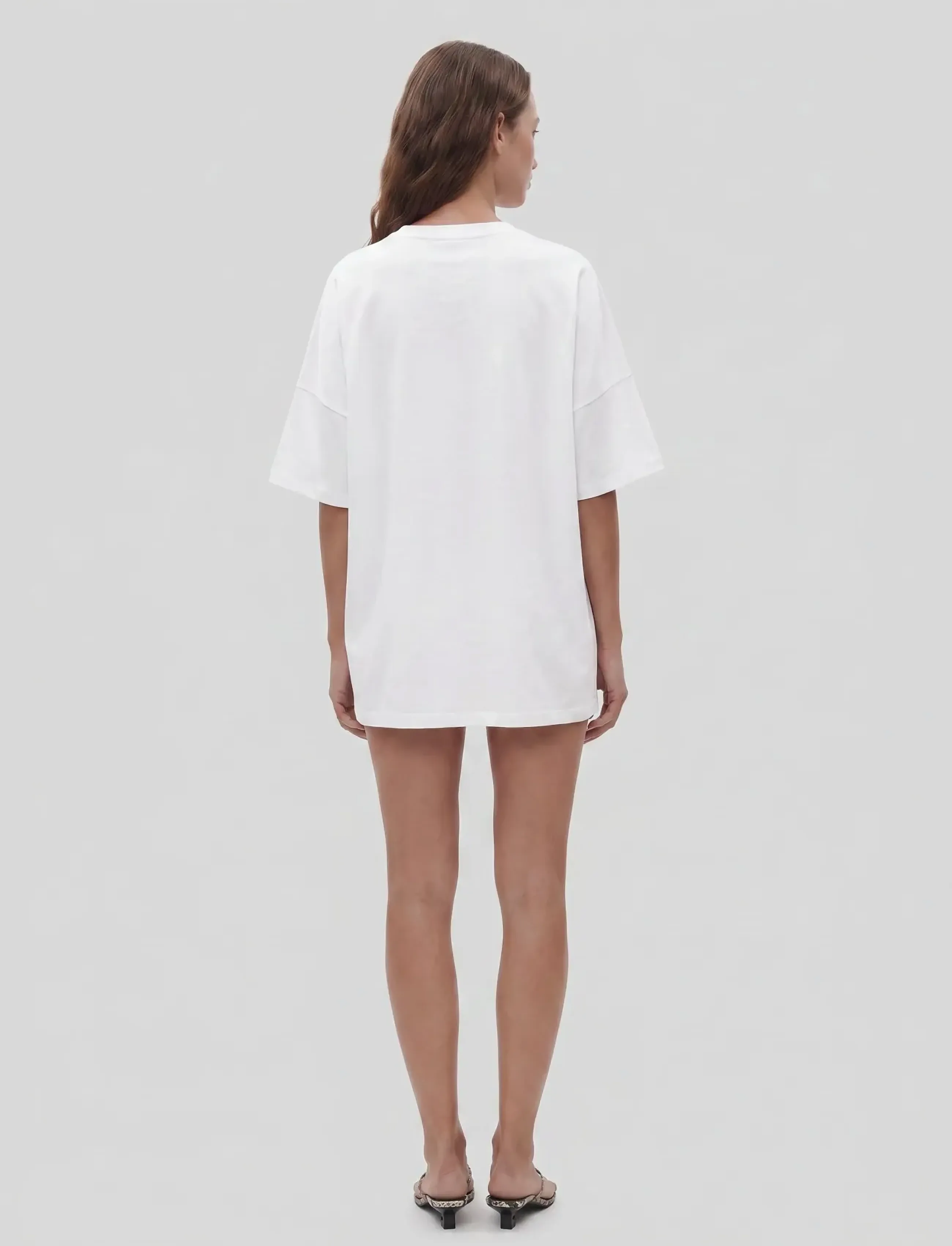 NOISY MAY - NMMOCCA 2/4 BOXY TEE DRESS JRS NOOS - t-shirt dresses - bright white - 3