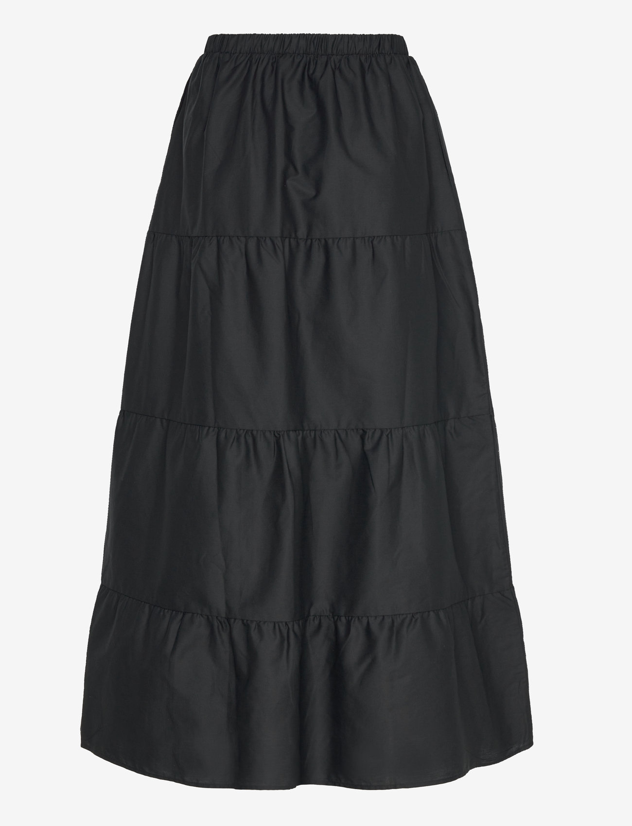 NOISY MAY - NMFREJA POPELINE MAXI SKIRT WVN - maxi nederdele - black - 2