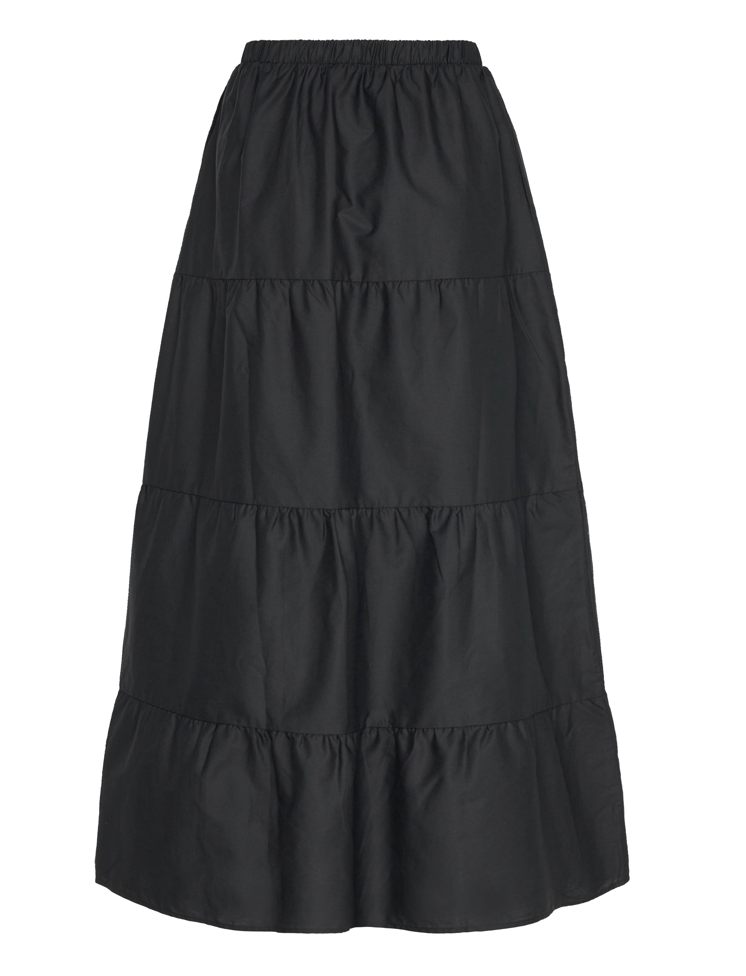 NOISY MAY - NMFREJA POPELINE MAXI SKIRT WVN - maxikjolar - black - 2