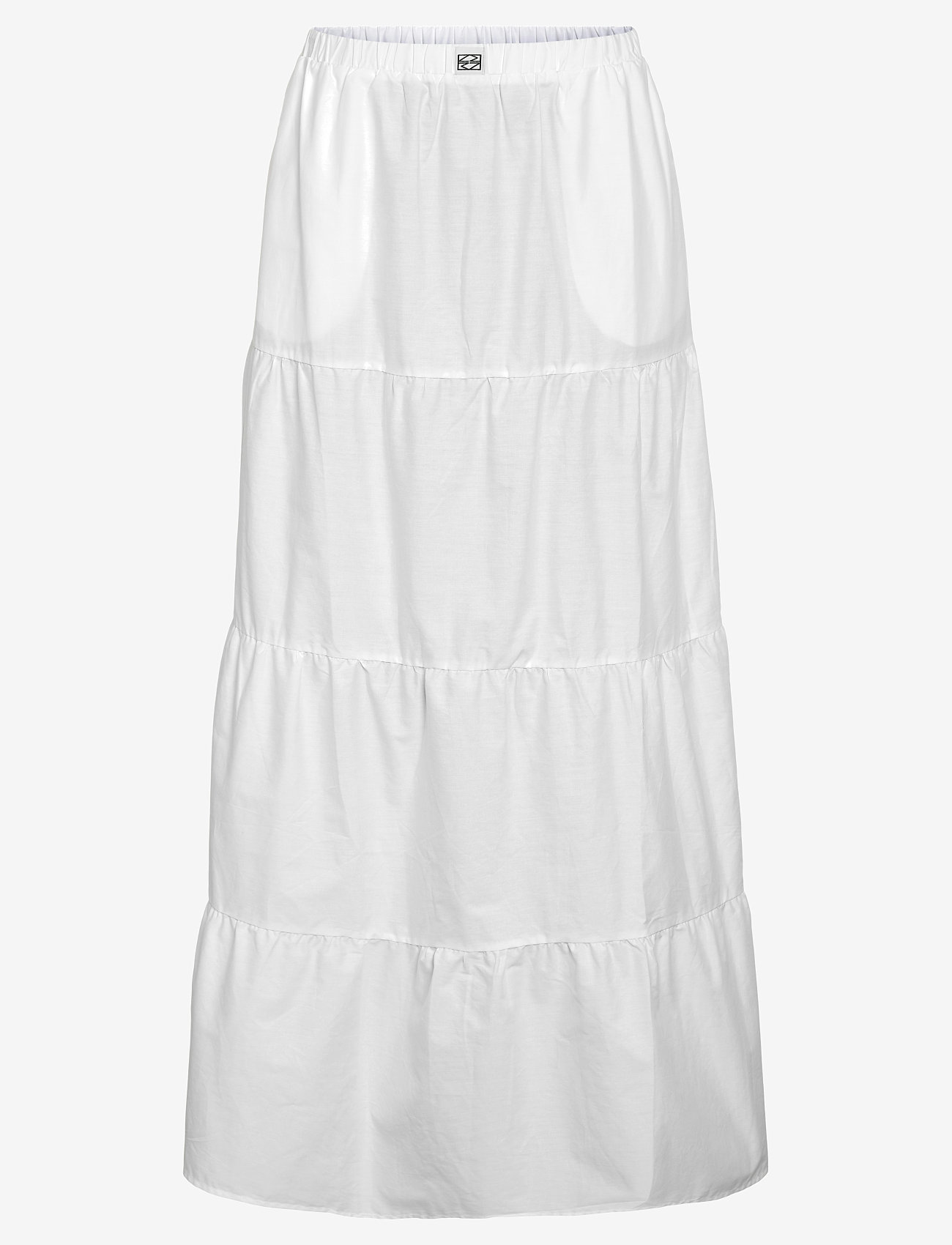 NOISY MAY - NMFREJA POPELINE MAXI SKIRT WVN - maxi röcke - bright white - 1