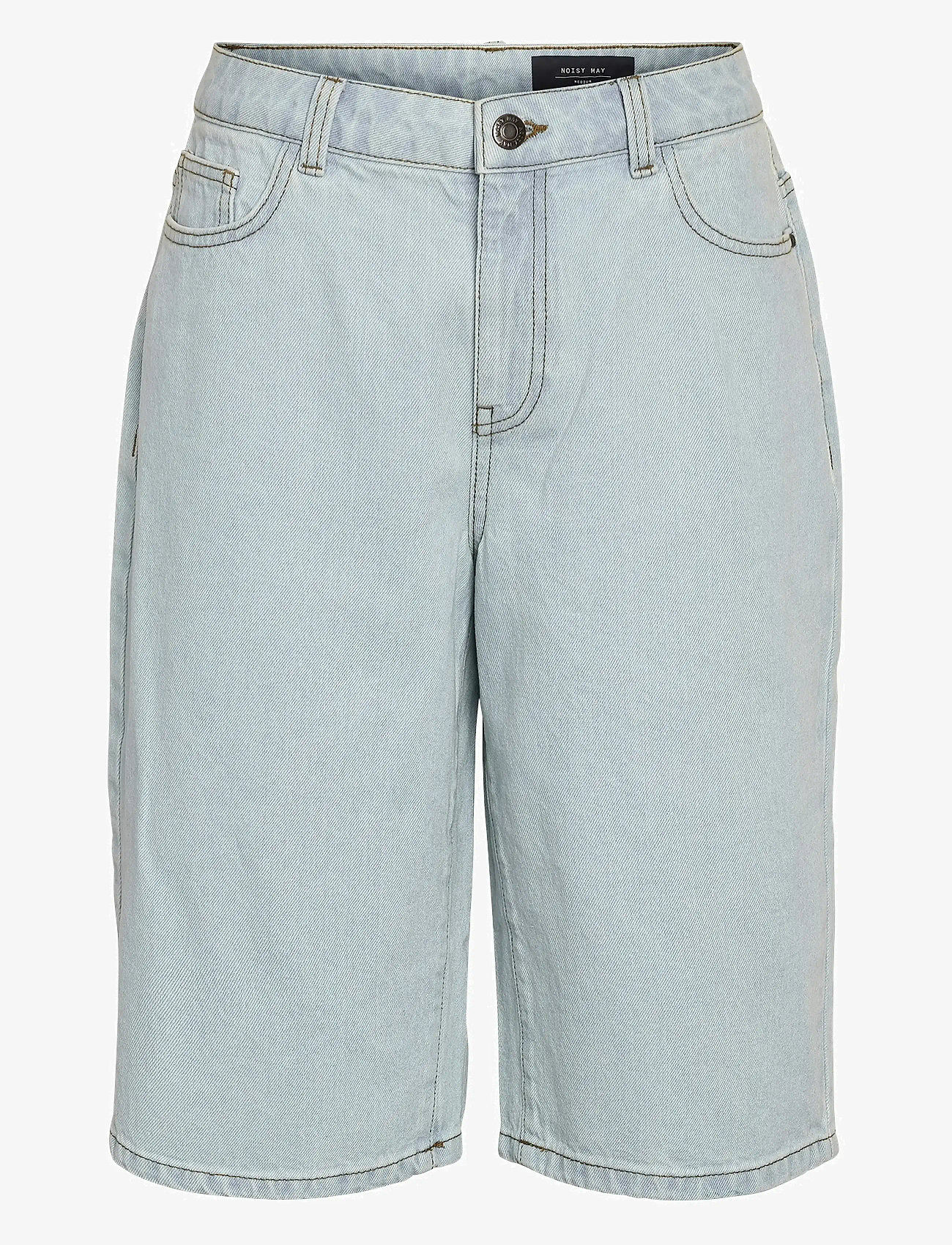 NOISY MAY - NMNUSTY NM LOOSE WORKER SHORT VI542LB - jorts - light blue denim - 0