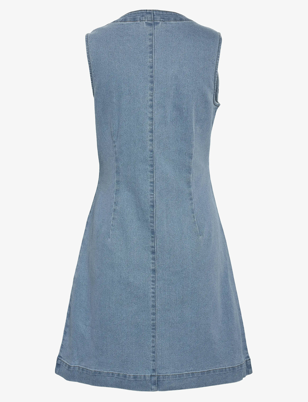 NOISY MAY - NMRIKKA S/L DRESS VI494LB - light blue denim - 2