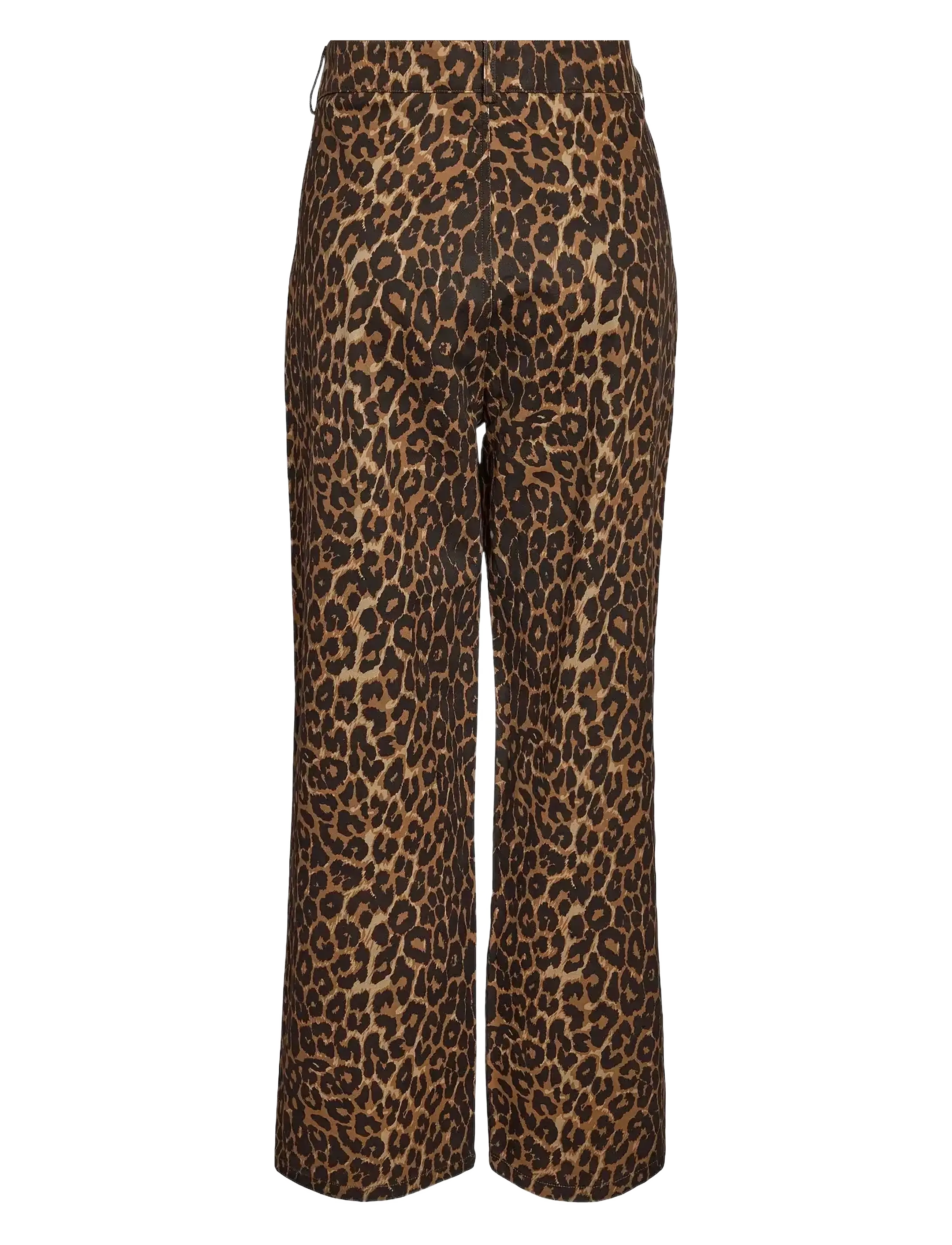 NOISY MAY - NMANNEKE N/W STRAIGHT LEO PANT - bukser med lige ben - black - 1