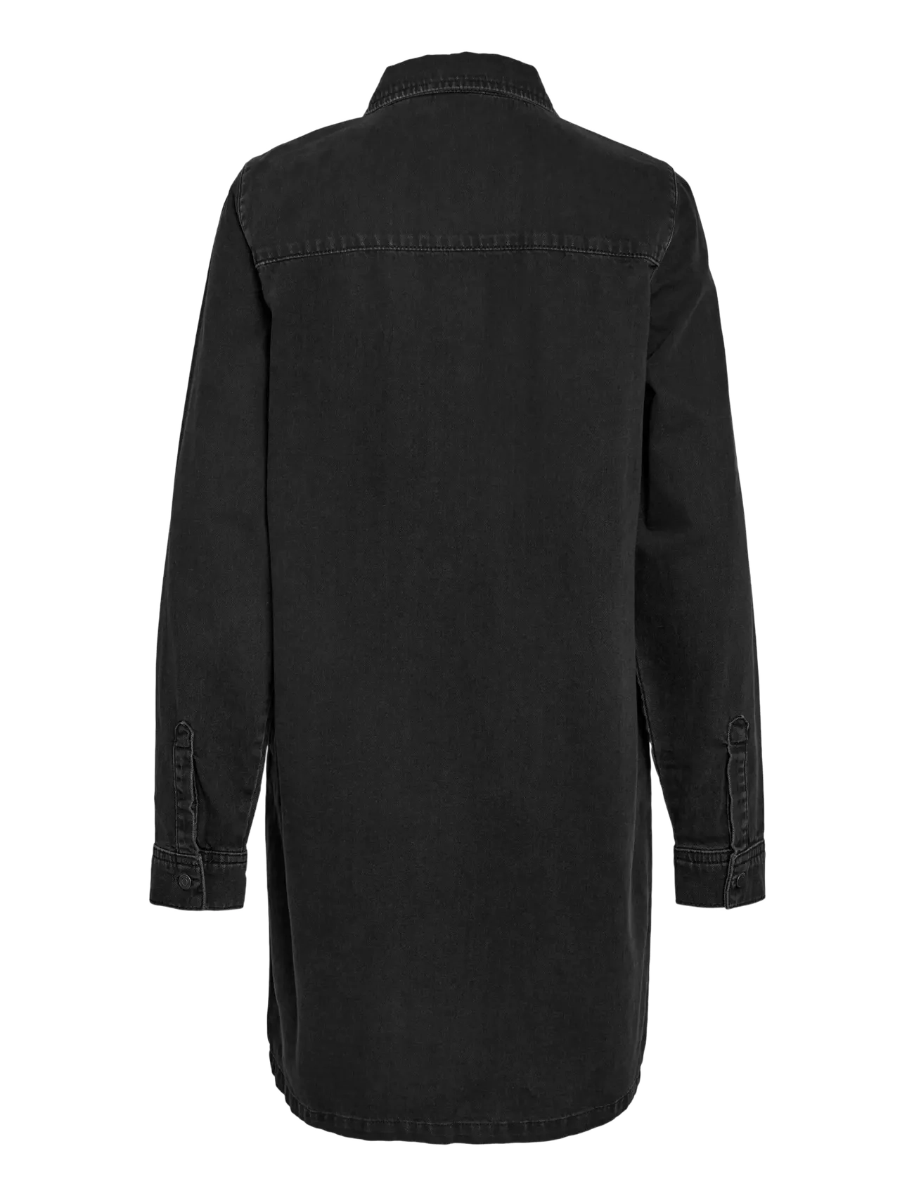 NOISY MAY - NMNEW SIGNE L/S DENIM DRESS VI001BL NOOS - hemdkleider - black denim - 2