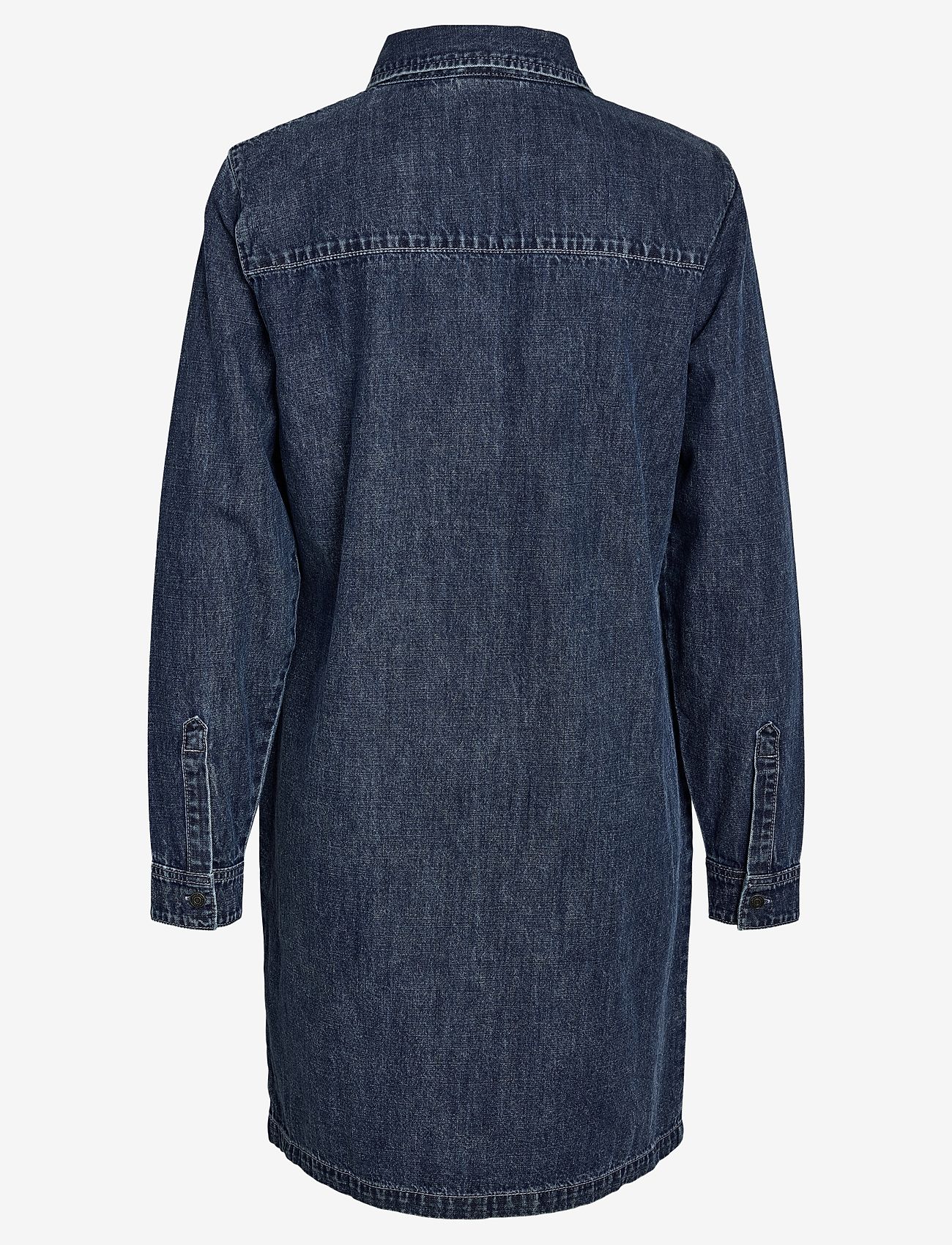 NOISY MAY - NMNEW SIGNE L/S DENIM DRESS VI002MB NOOS - jeanskleider - medium blue denim - 2