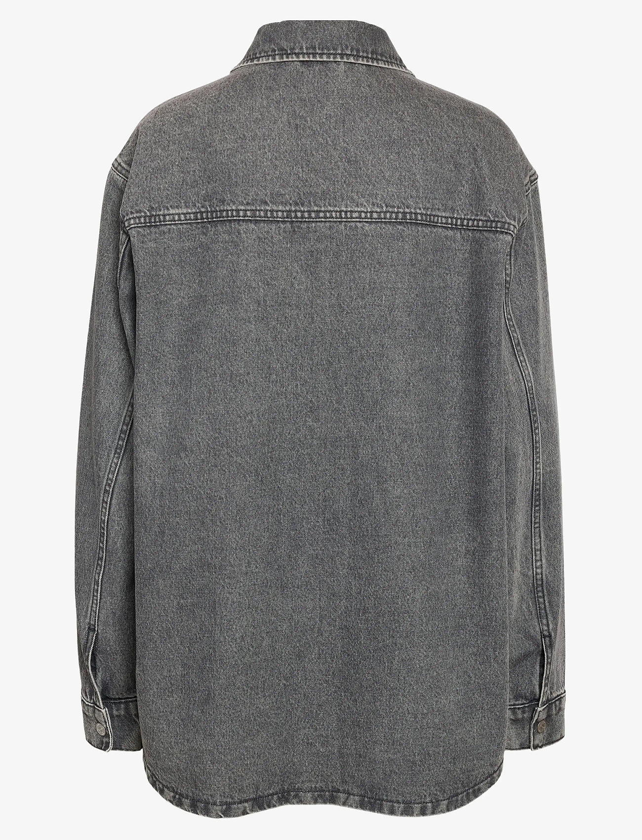 NOISY MAY - NMALVA L/S DNM SHACKET AZ450MG NOOS - denim shirts - medium grey denim - 2