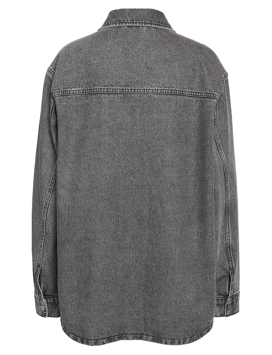 NOISY MAY - NMALVA L/S DNM SHACKET AZ450MG NOOS - jeanshemden - medium grey denim - 2