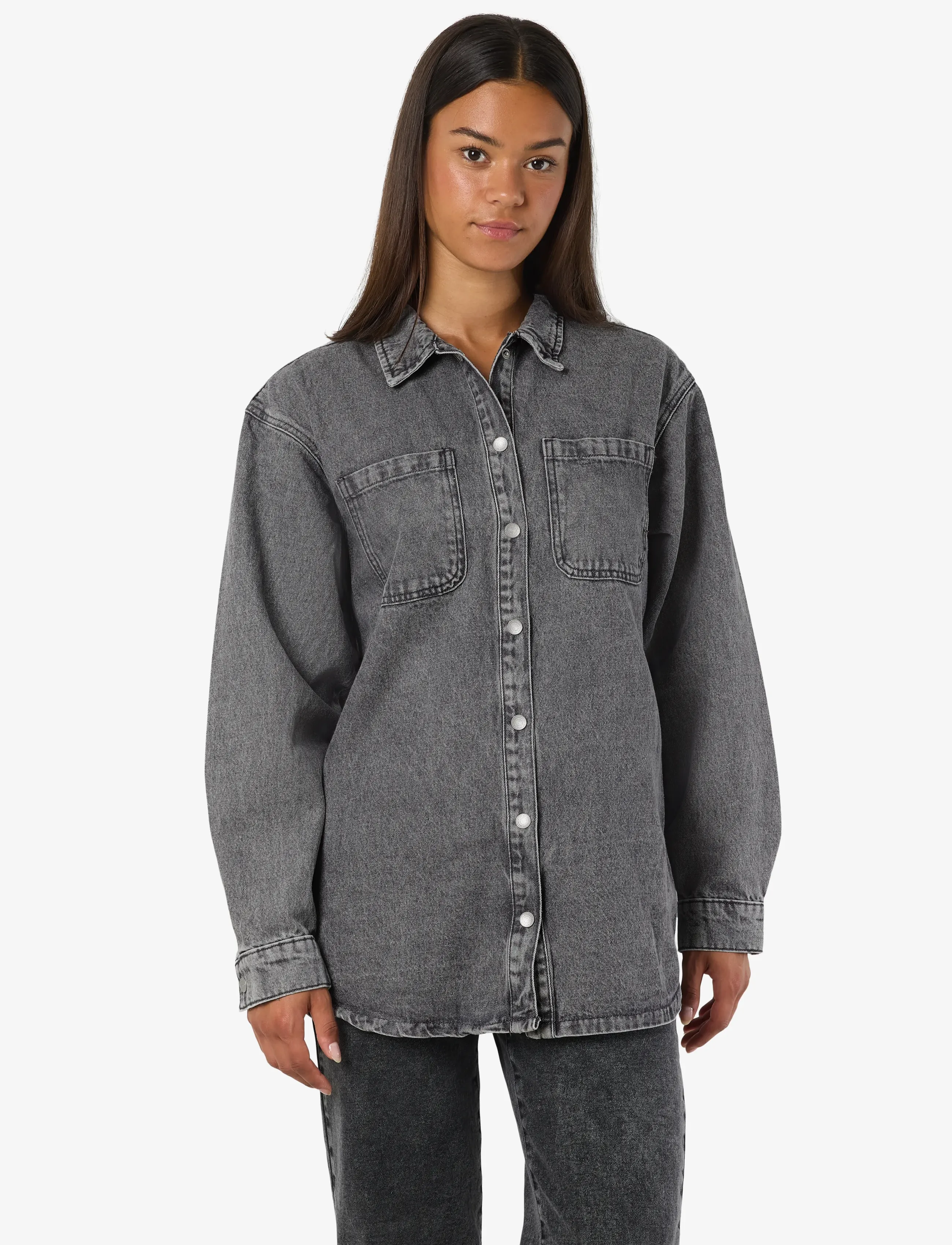 NOISY MAY Nmalva L/S Dnm Shacket Az450Mg Noos skjortor dam – bild 5