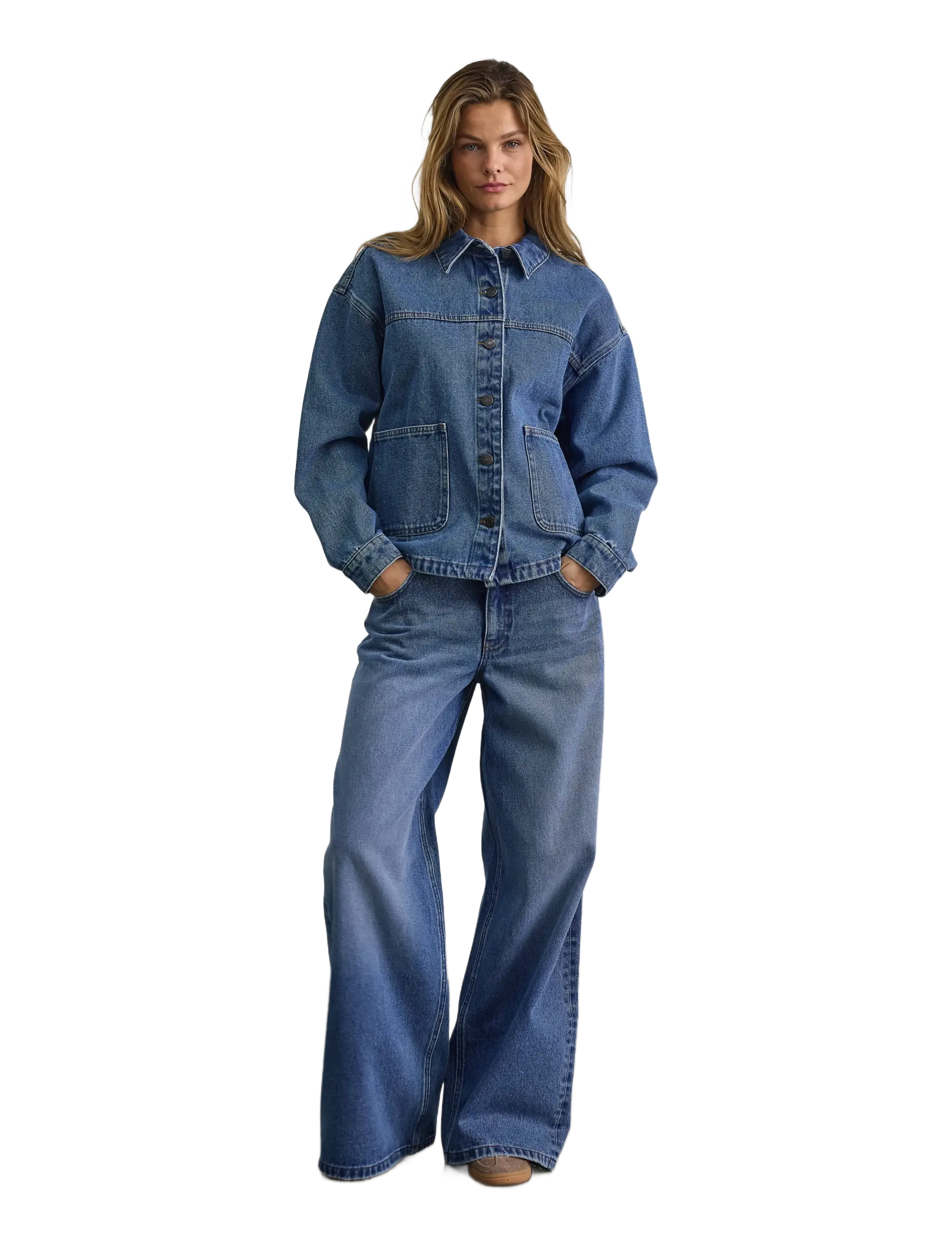 NOISY MAY - NMKETTIE L/S REG DNM JCKET VI557MB NOOS - frühlingsjacken - medium blue denim - 3
