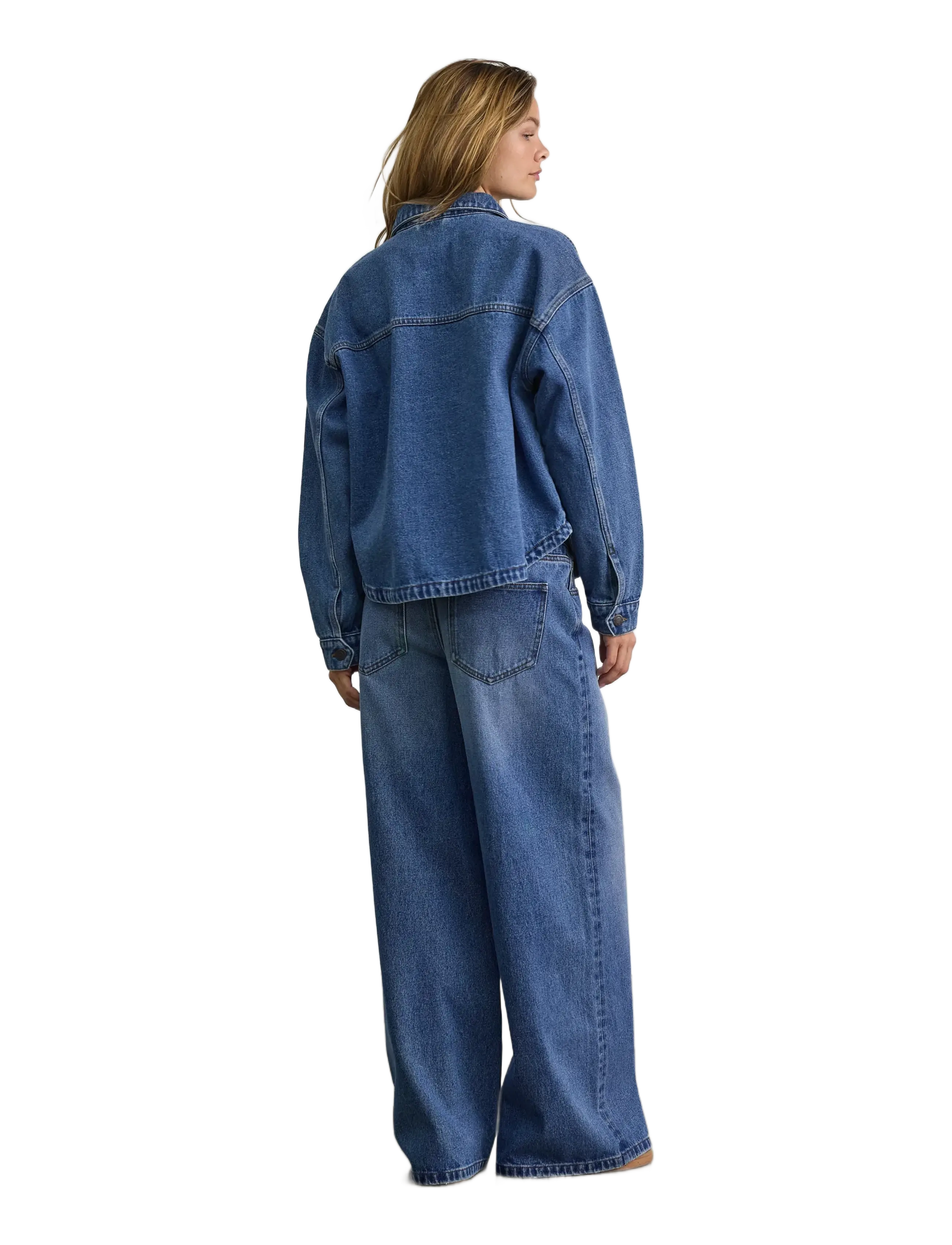 NOISY MAY - NMKETTIE L/S REG DNM JCKET VI557MB NOOS - frühlingsjacken - medium blue denim - 4
