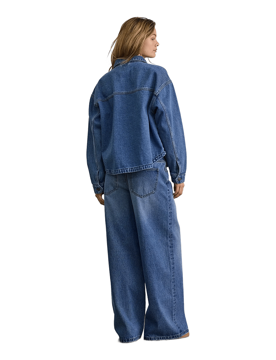 NOISY MAY - NMKETTIE L/S REG DNM JCKET VI557MB NOOS - frühlingsjacken - medium blue denim - 4