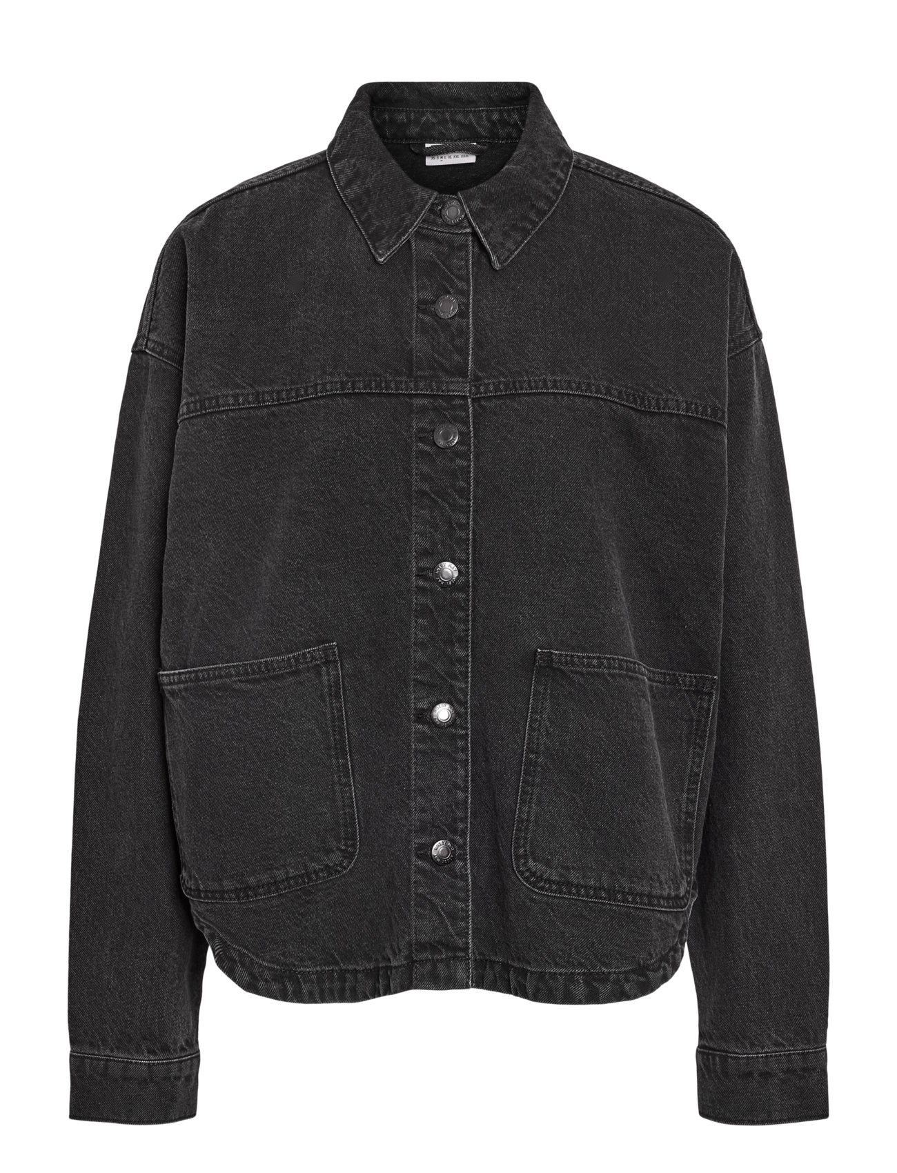 NOISY MAY - NMKETTIE L/S REG DNM JCKET VI559BL NOOS - forårsjakker - black denim - 1