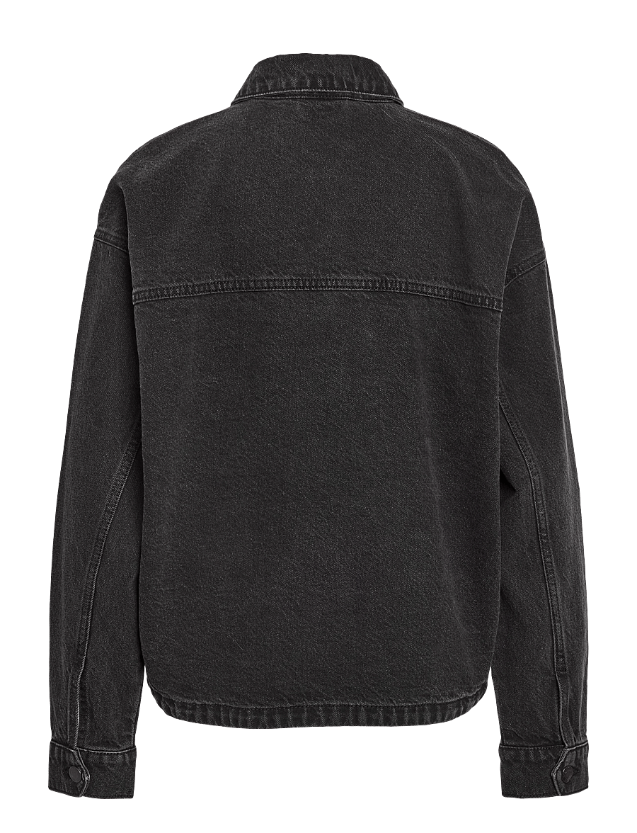 NOISY MAY - NMKETTIE L/S REG DNM JCKET VI559BL NOOS - forårsjakker - black denim - 2