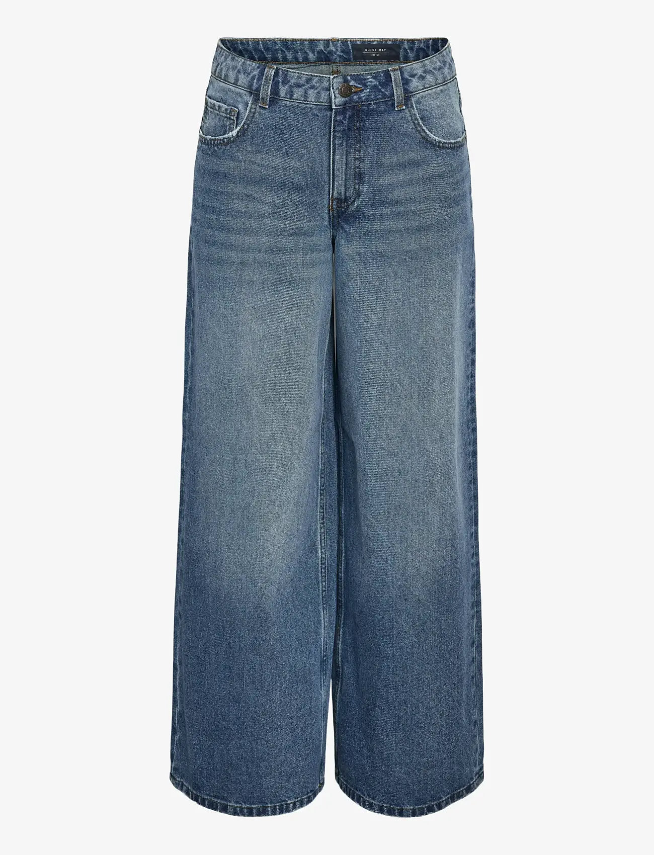 NOISY MAY - NMKETTIE MW WIDE JEANS VI557MB NOOS - vida jeans - medium blue denim - 1