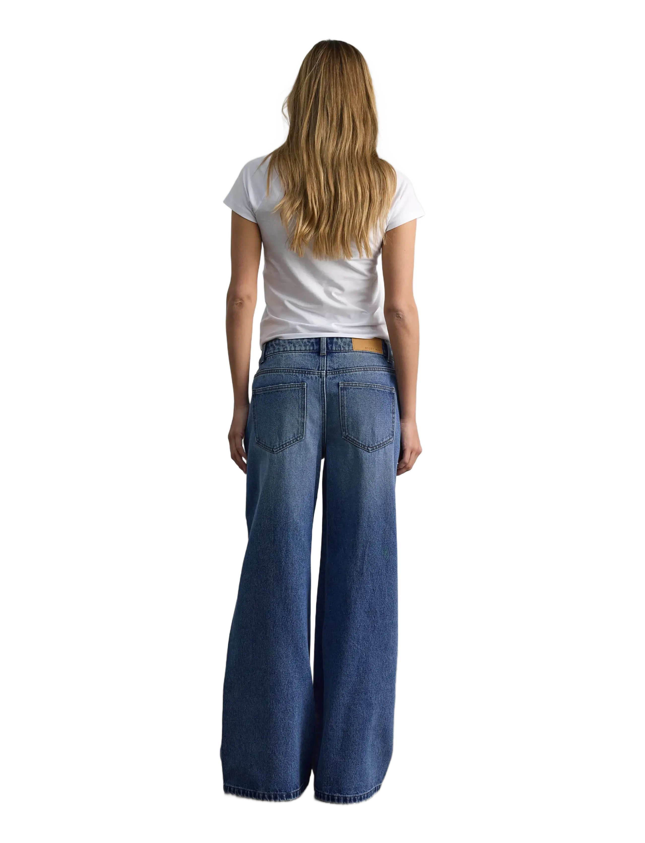 NOISY MAY - NMKETTIE MW WIDE JEANS VI557MB NOOS - vida jeans - medium blue denim - 3