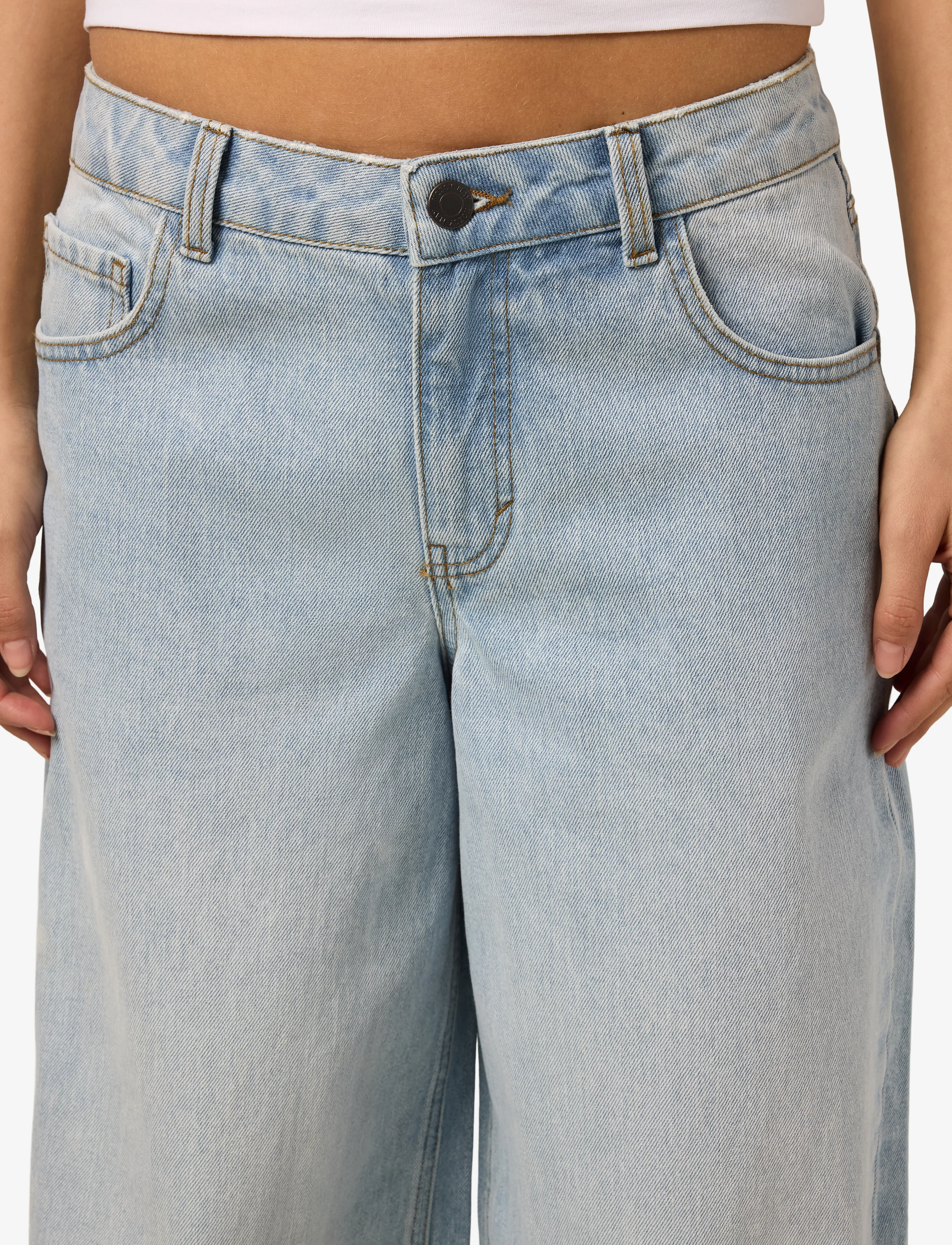NOISY MAY - NMKETTIE NW WIDE LEG JEANS NOOS VI562LB - light blue denim - 5