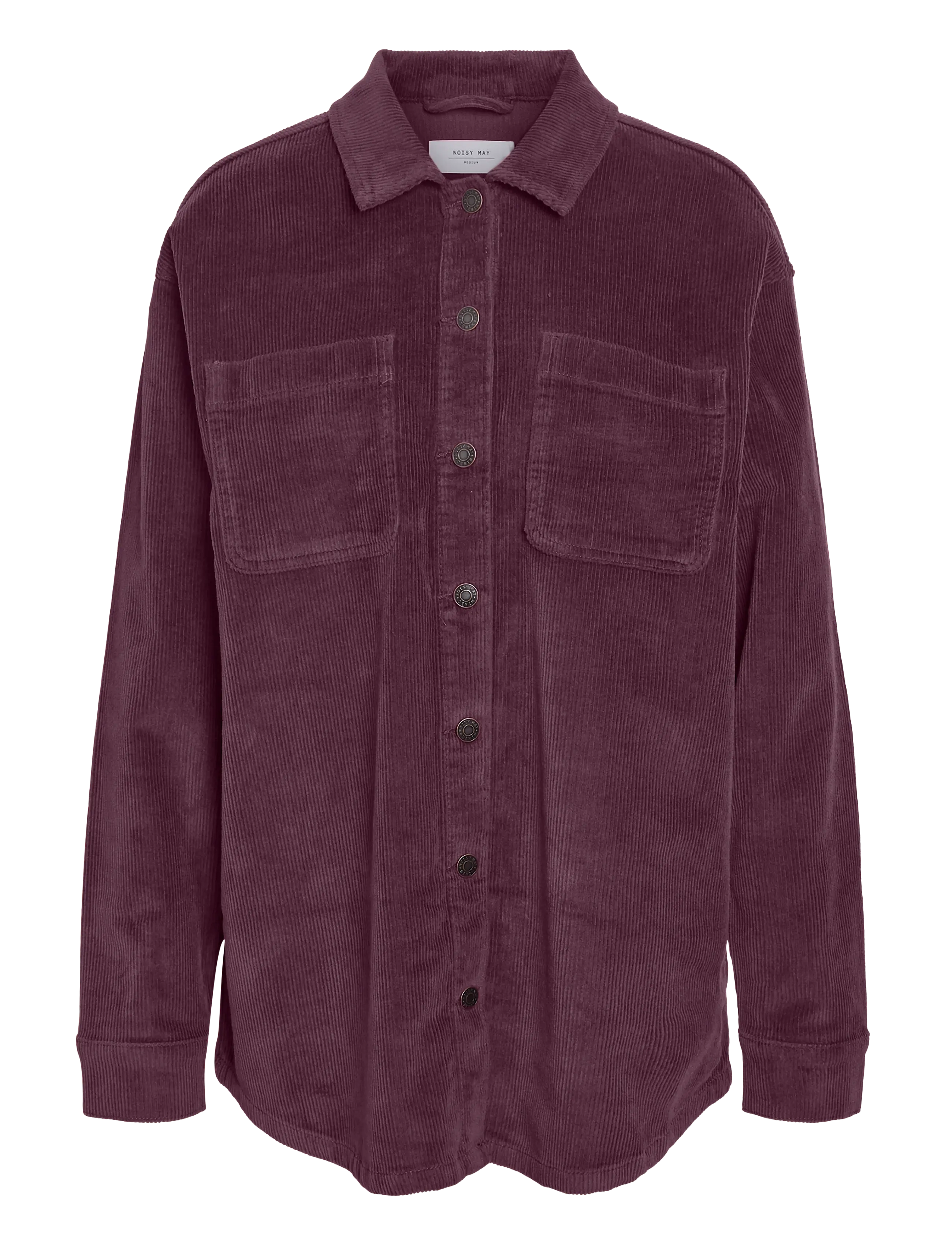 NOISY MAY NMCORD ALVA L/S SHACKET NOOS - NOISY MAY - FIG / burgundy