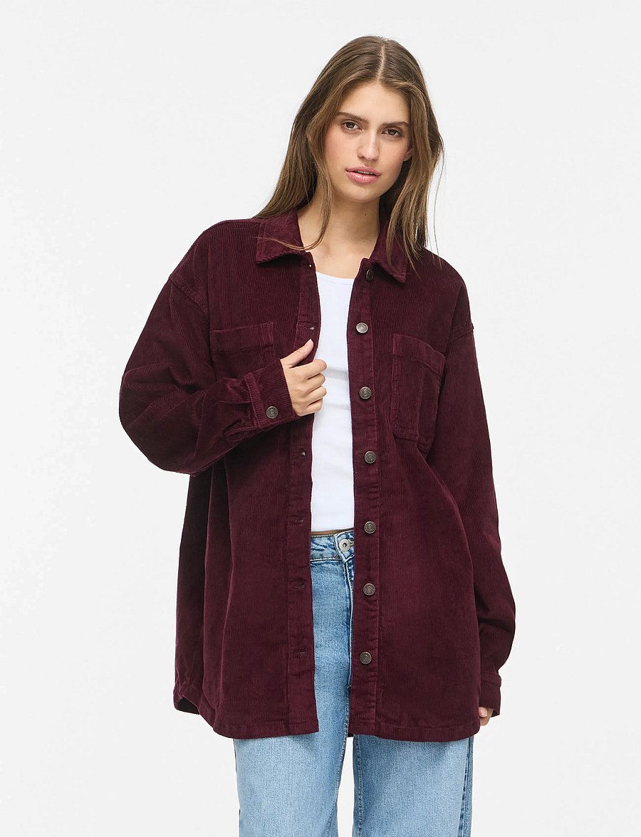 NOISY MAY - NMCORD ALVA L/S SHACKET NOOS - tunna jackor - fig - 0