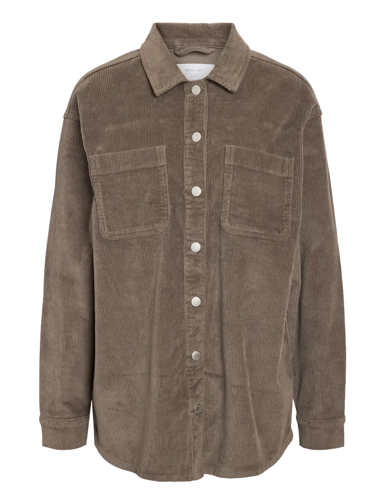 NOISY MAY NMCORD ALVA L/S SHACKET NOOS - NOISY MAY - MOREL / brown