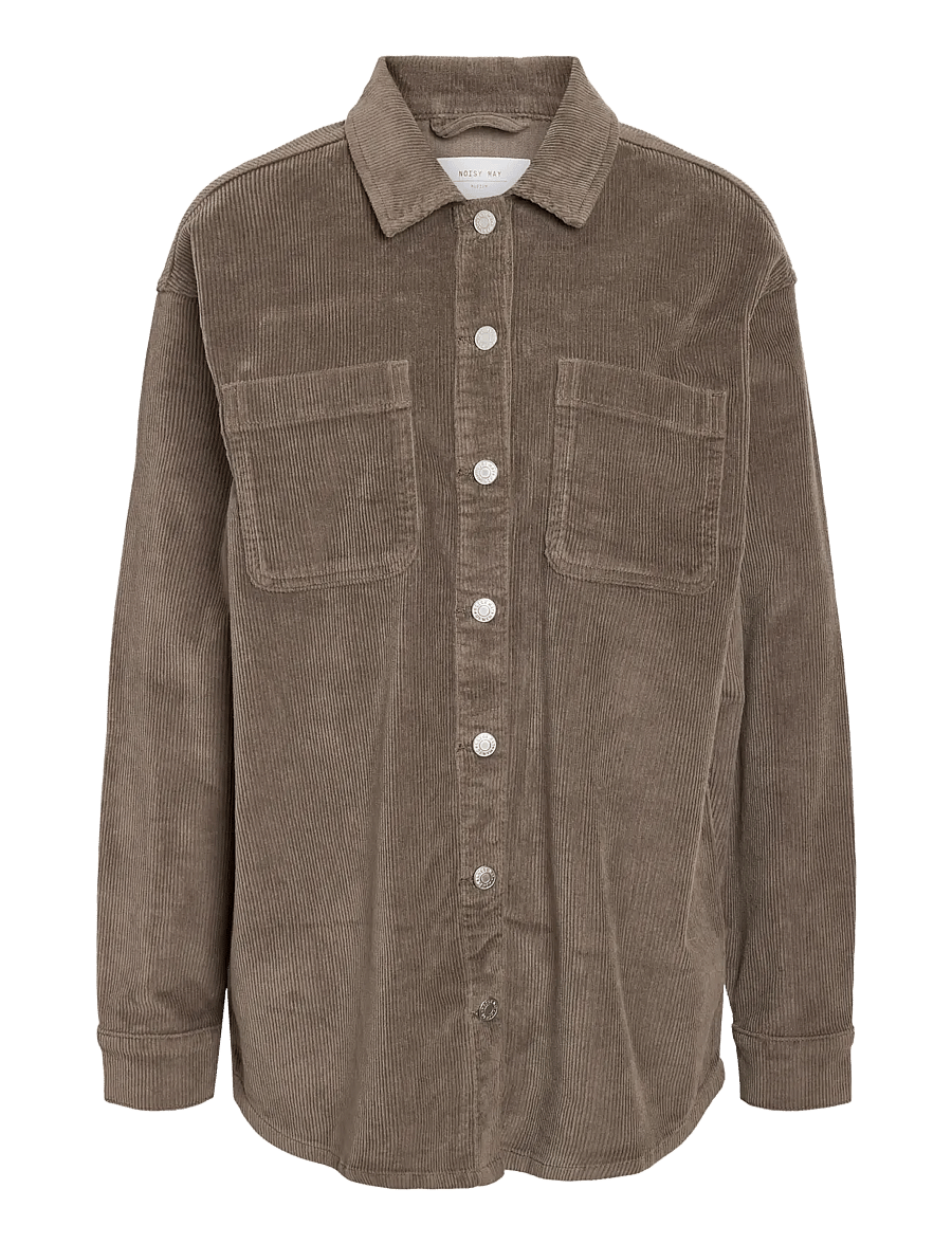 NOISY MAY - NMCORD ALVA L/S SHACKET NOOS - frühlingsjacken - morel - 1