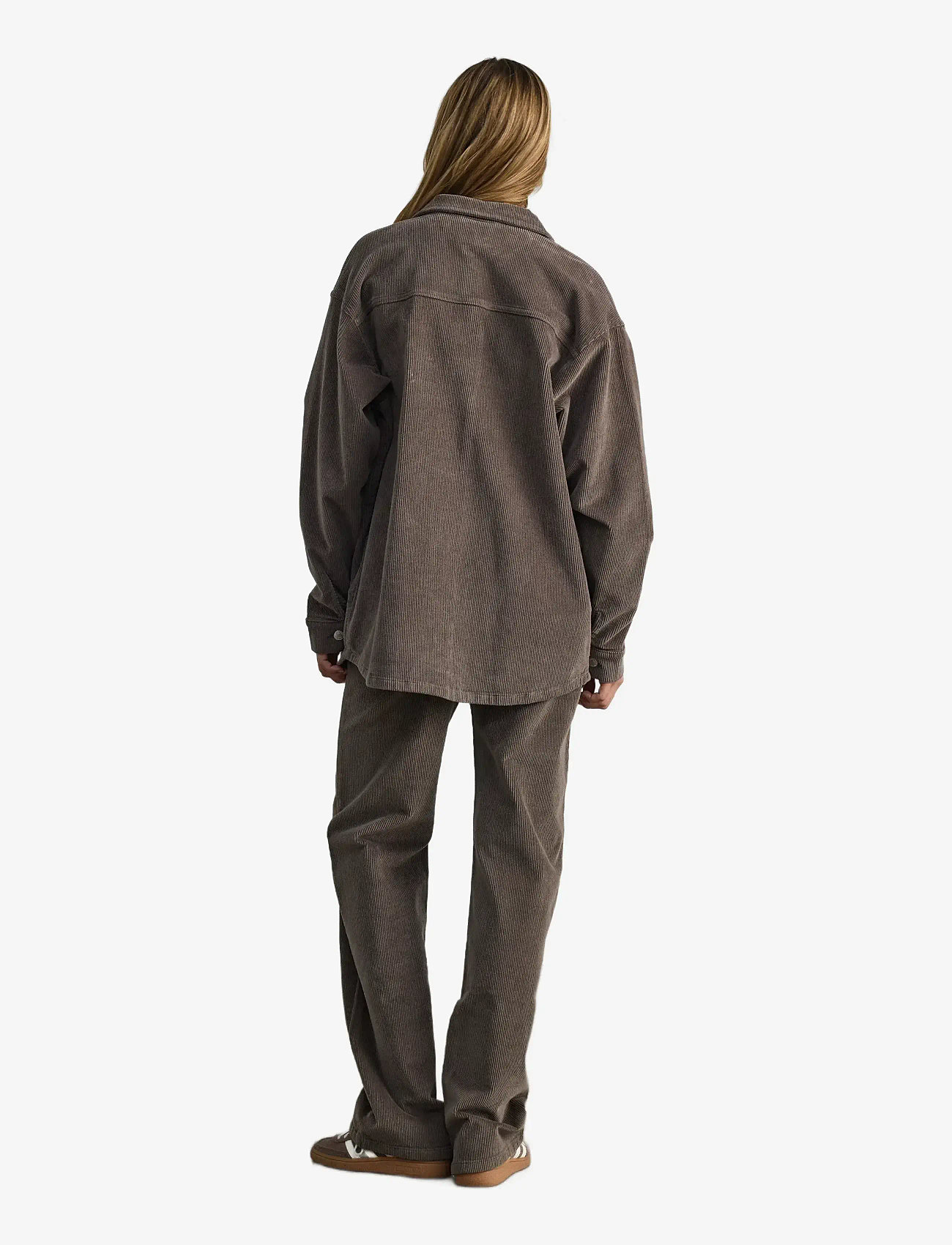 NOISY MAY - NMCORD ALVA L/S SHACKET NOOS - kevadjoped - morel - 4