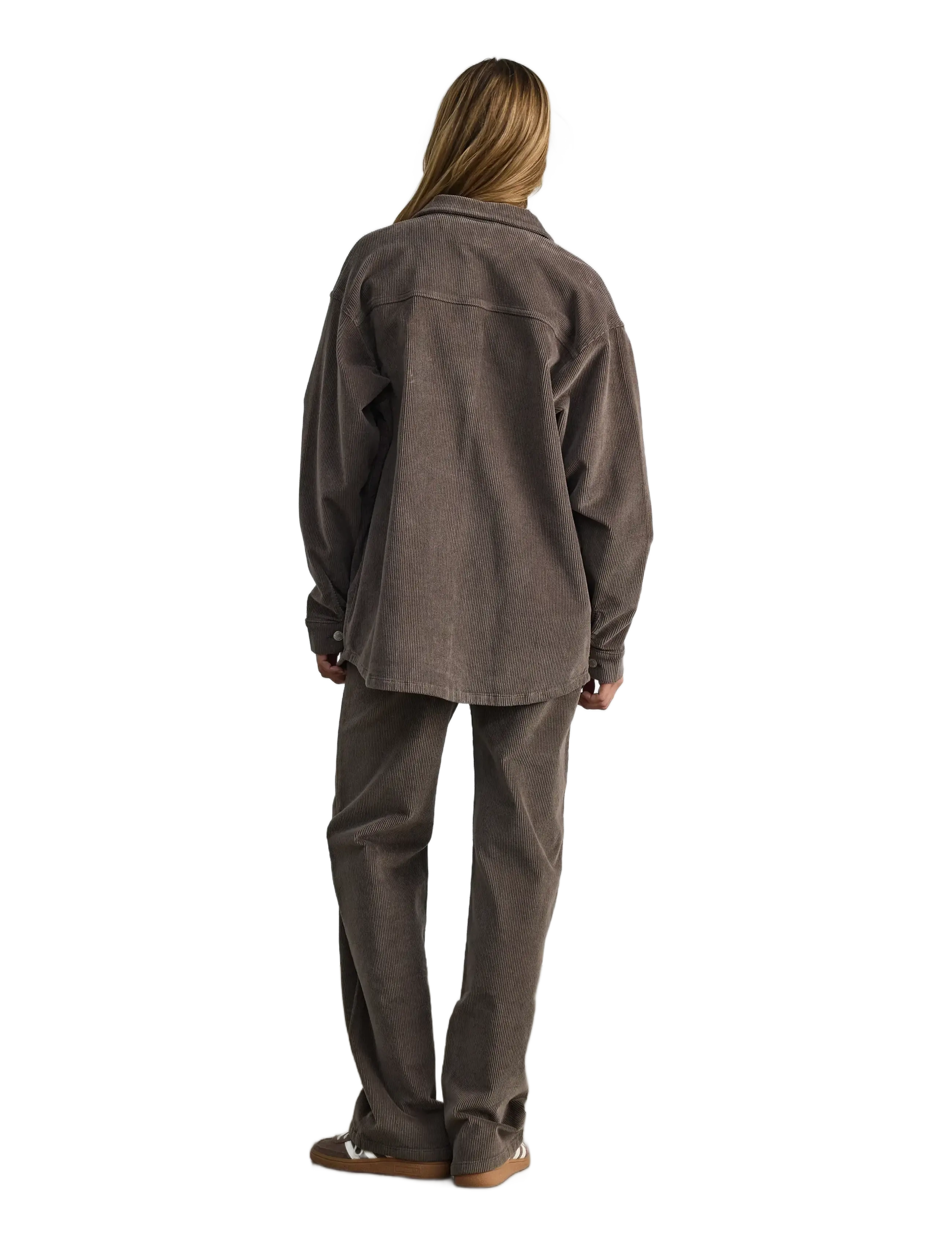 NOISY MAY - NMCORD ALVA L/S SHACKET NOOS - kevadjoped - morel - 4