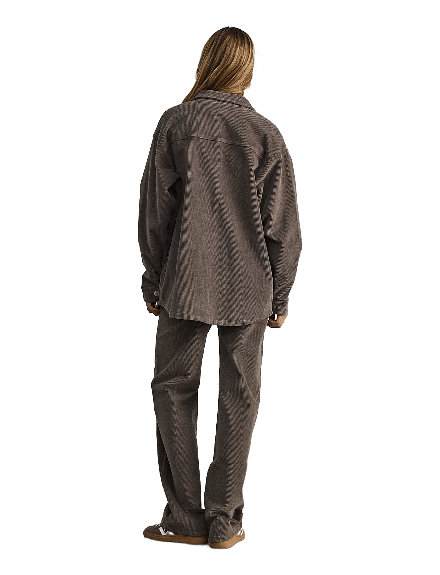 NOISY MAY - NMCORD ALVA L/S SHACKET NOOS - frühlingsjacken - morel - 4