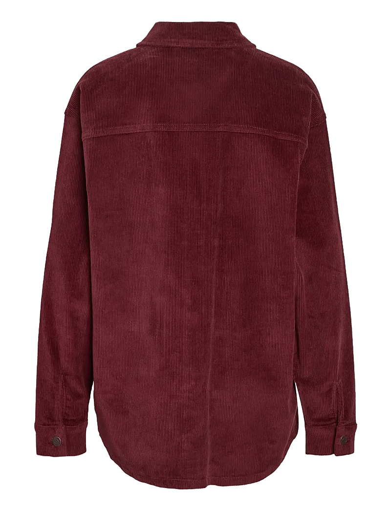 NOISY MAY - NMCORD ALVA L/S SHACKET NOOS - hagnýtir jakkar - windsor wine - 2