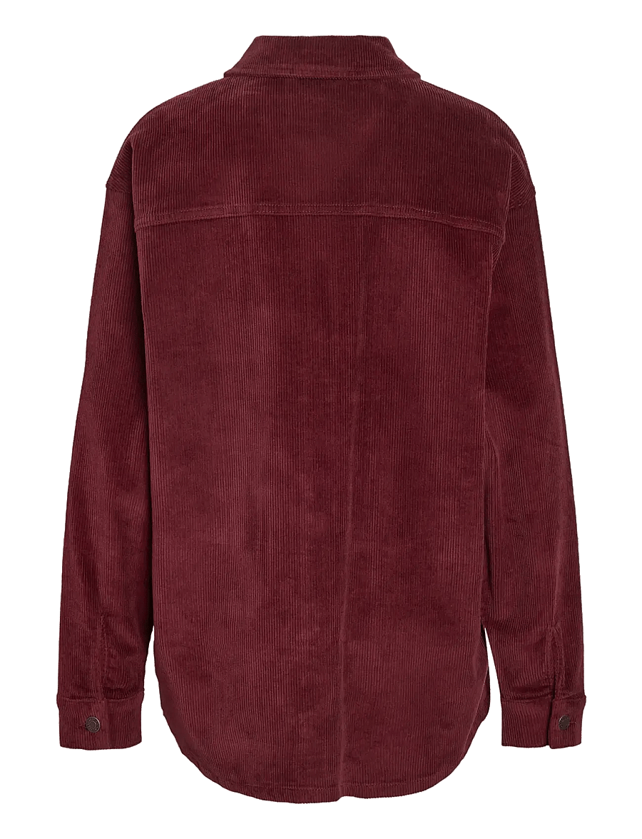 NOISY MAY - NMCORD ALVA L/S SHACKET NOOS - frühlingsjacken - windsor wine - 2