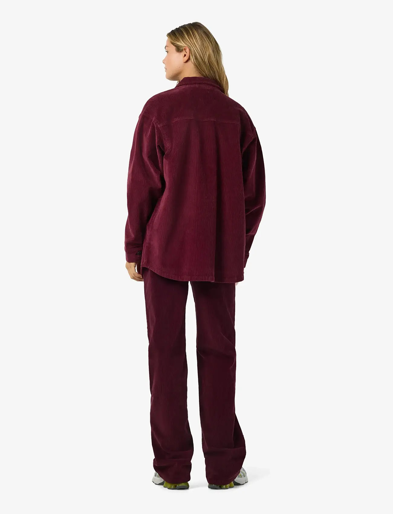 NOISY MAY - NMCORD ALVA L/S SHACKET NOOS - hagnýtir jakkar - windsor wine - 3