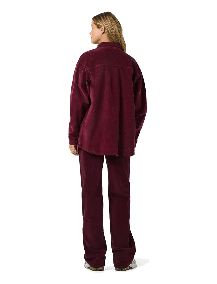 NOISY MAY - NMCORD ALVA L/S SHACKET NOOS - frühlingsjacken - windsor wine - 3