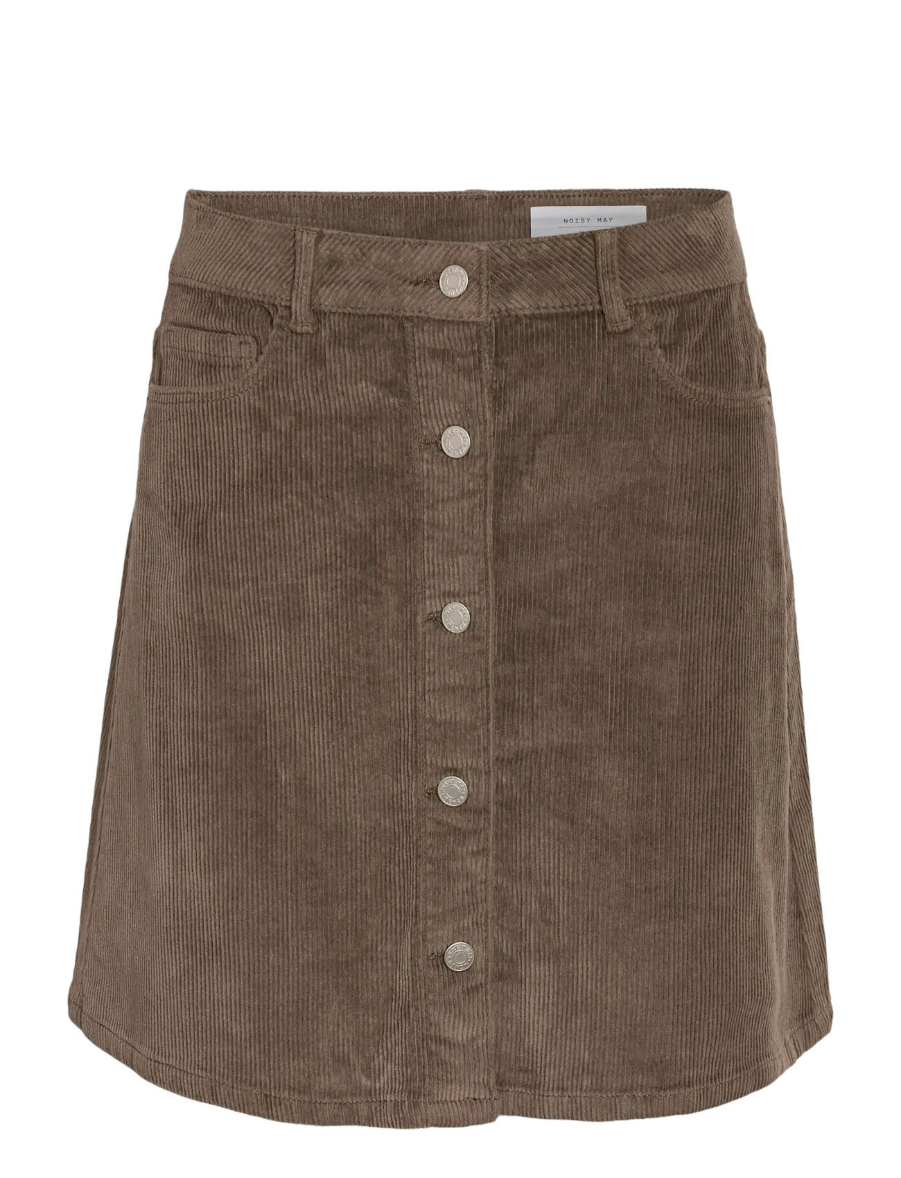 NOISY MAY NMRONNIE NW A SHAPE SKIRT CORDUROY NOOS - Nederdele - MOREL / brown