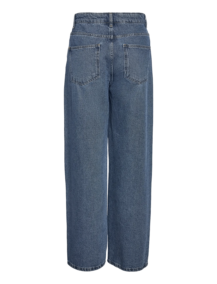 NOISY MAY - NMALEXA MW LOOSE JEANS FO055MB NOOS - džinsi ar platām starām - medium blue denim - 2