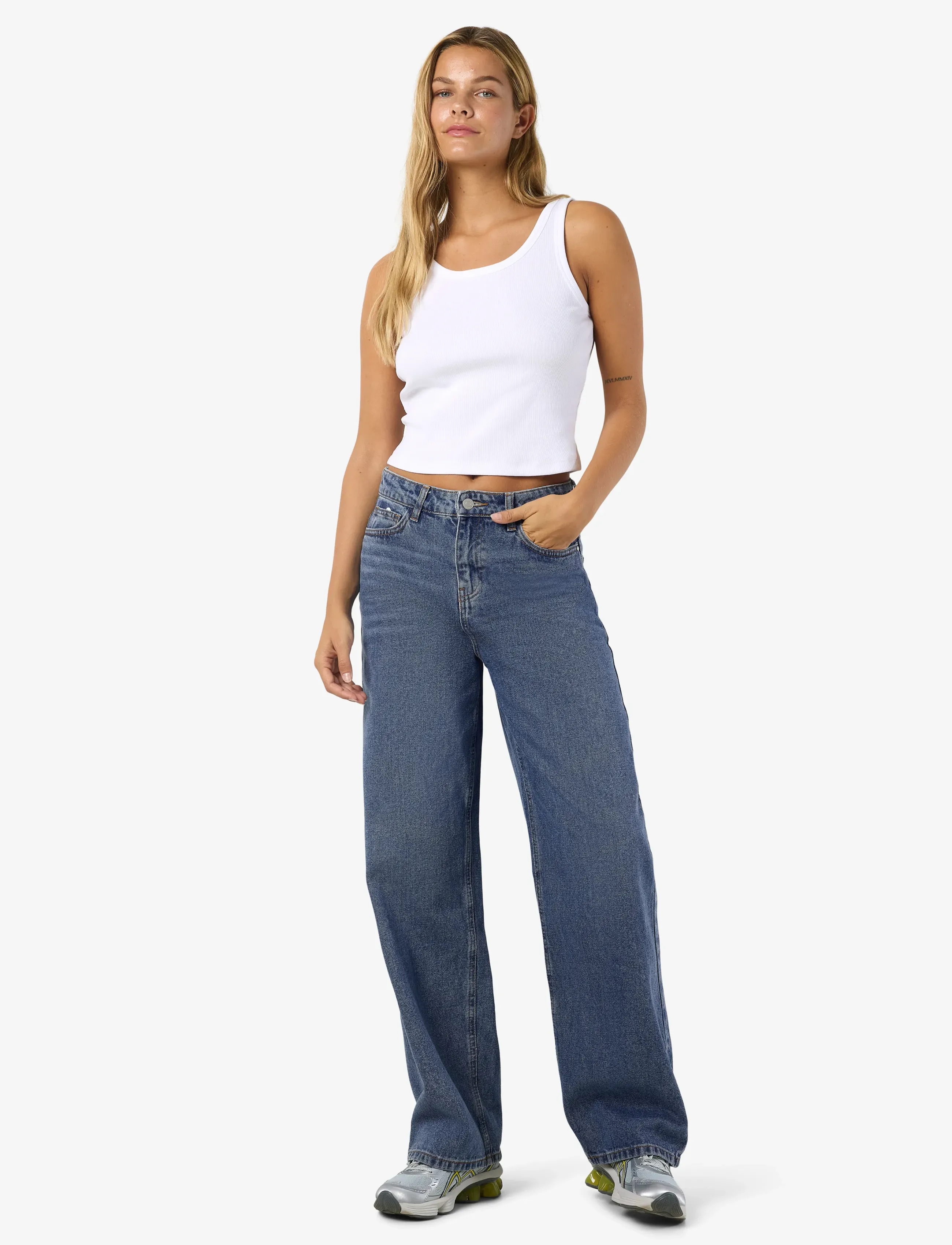 NOISY MAY Nmalexa Mw Loose Jeans Fo055Mb Noos dam – bild 6