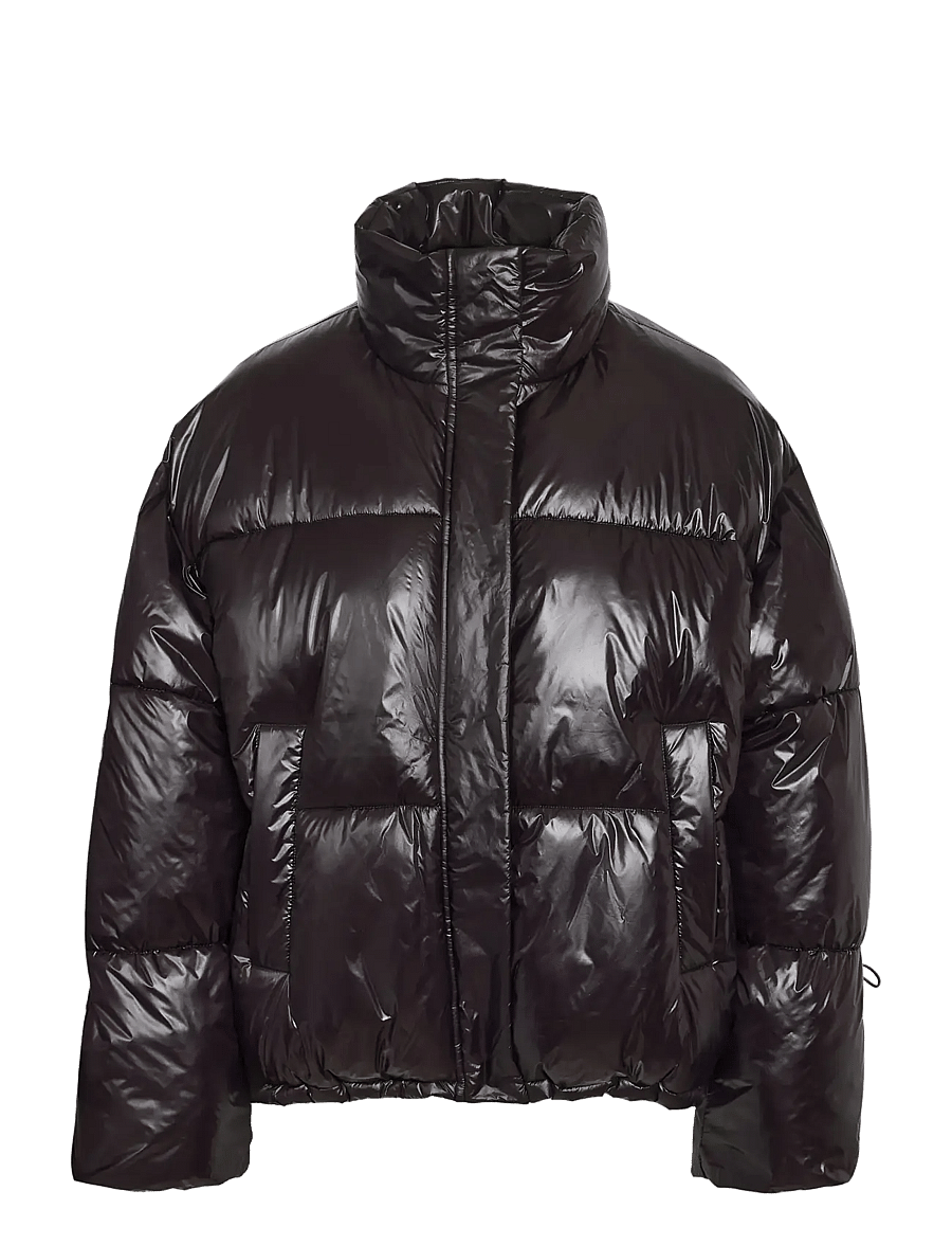 NOISY MAY - NMALLIE SHINY PUFFER NOOS - winterjacken - black - 1