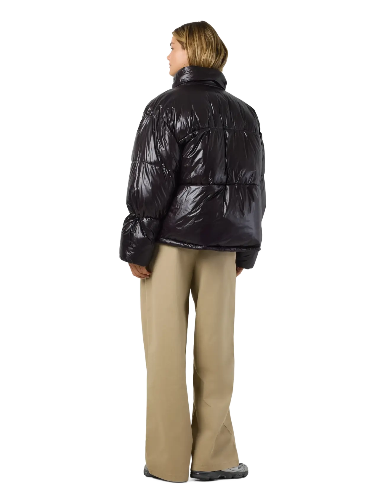 NOISY MAY - NMALLIE SHINY PUFFER NOOS - voodriga jakid - black - 4