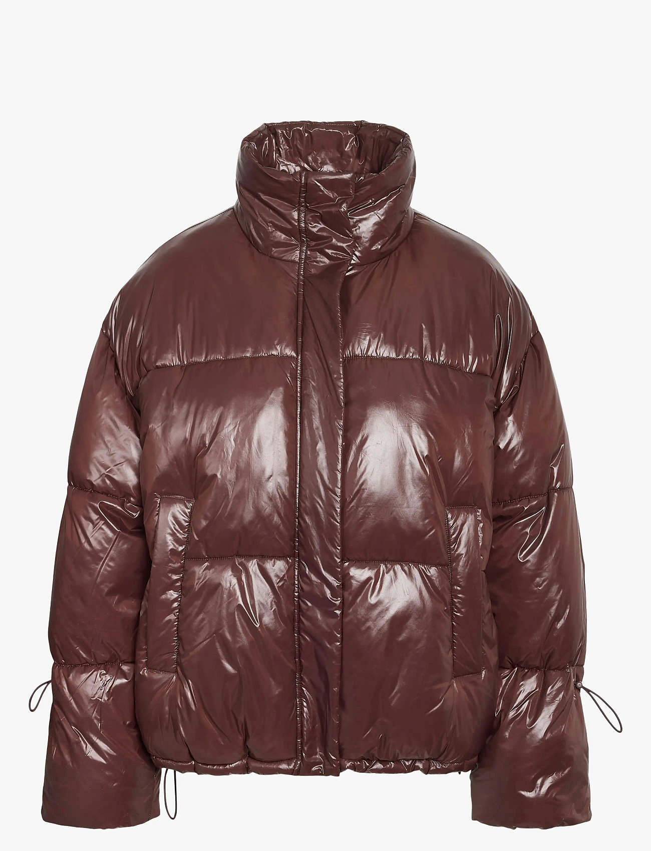 NOISY MAY - NMALLIE SHINY PUFFER NOOS - winterjacken - french roast - 1