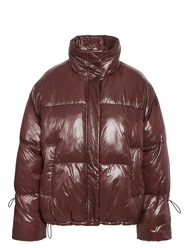 NOISY MAY - NMALLIE SHINY PUFFER NOOS - winterjacken - french roast - 1