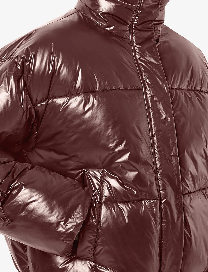 NOISY MAY - NMALLIE SHINY PUFFER NOOS - winterjacken - french roast - 4