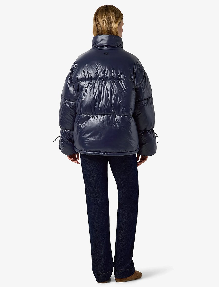 NOISY MAY - NMALLIE SHINY PUFFER NOOS - vinterjakker - navy blazer - 4
