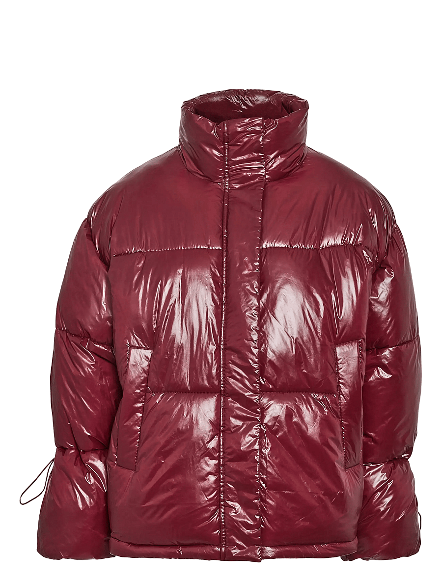 NOISY MAY - NMALLIE SHINY PUFFER NOOS - winterjassen - windsor wine - 1