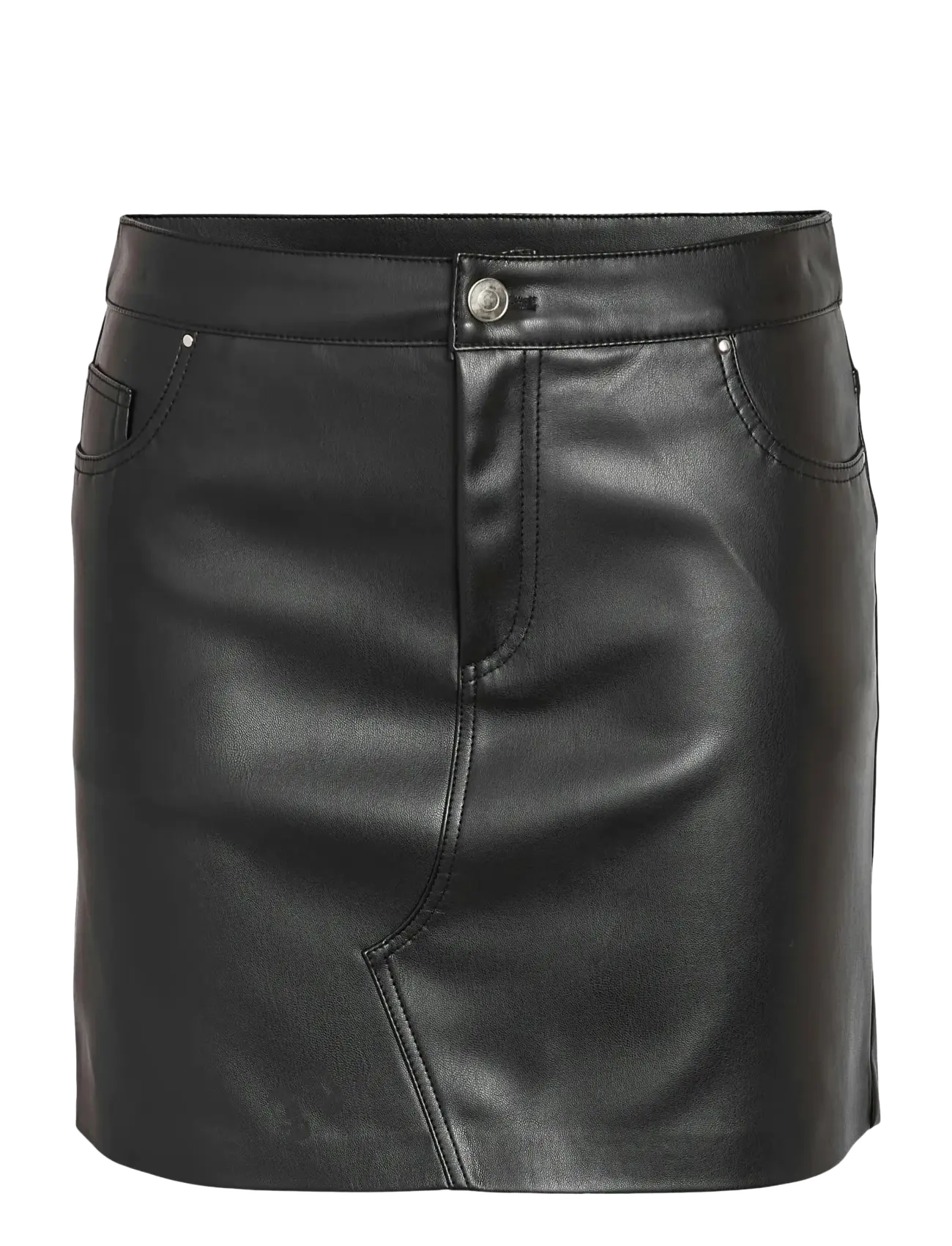 NOISY MAY NMKATE NW PU SKIRT NOOS - NOISY MAY - BLACK / black