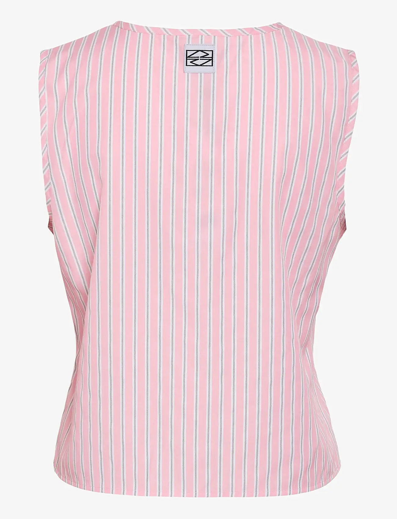 NOISY MAY - NMFRIDA S/L TIE VEST WVN - Ærmeløse bluser - bonbon - 2