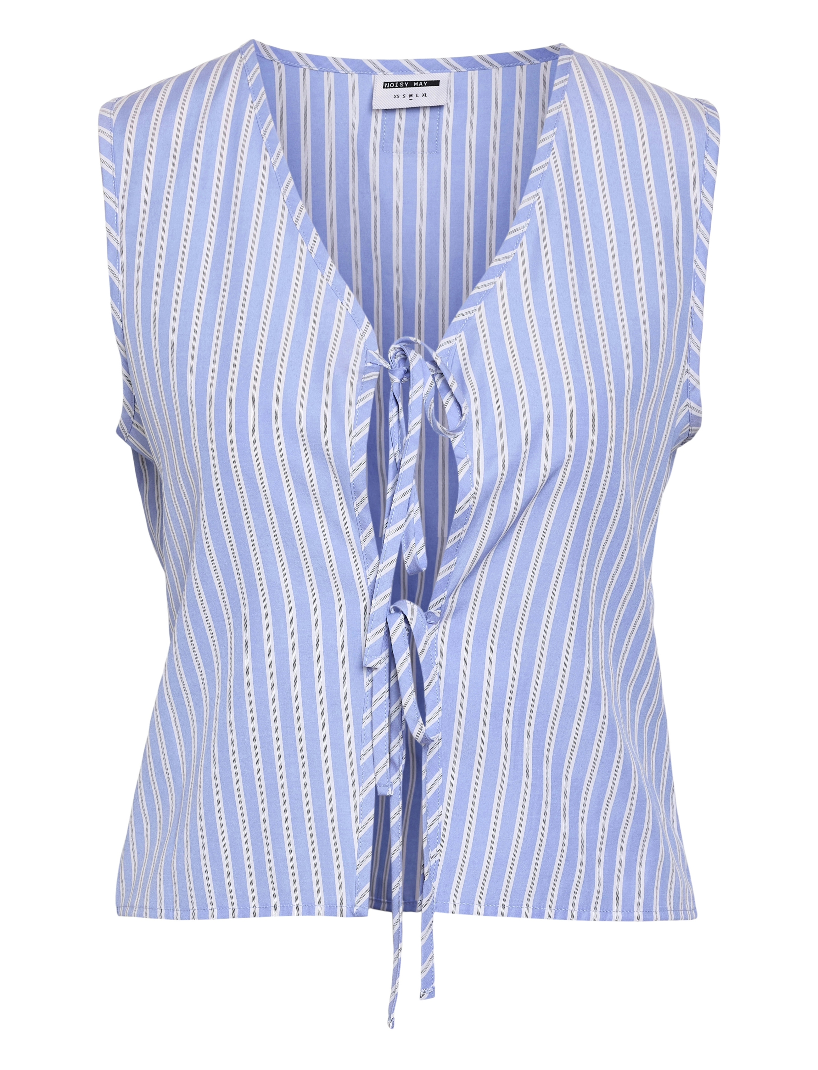 NOISY MAY NMFRIDA S/L TIE VEST WVN - Bluser - SKY BLUE / blue