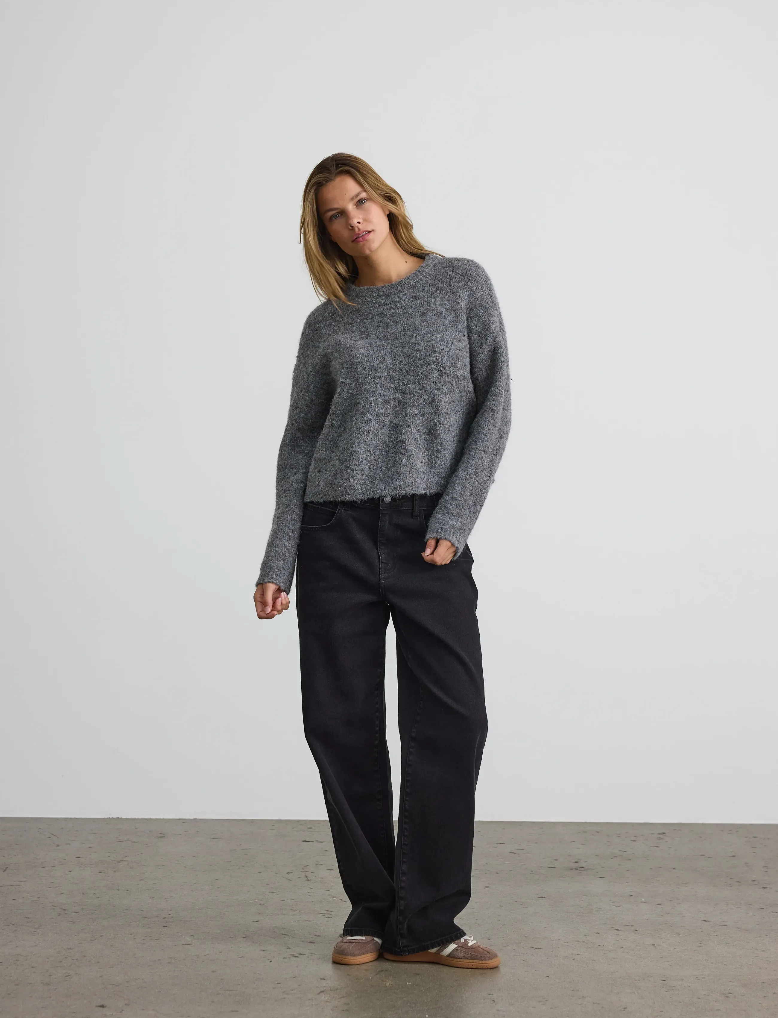 Nmdolly L/S O-Neck Knit Fwd Noos