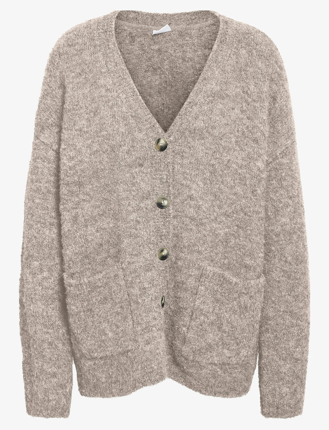 NOISY MAY - NMDOLLY L/S KNIT CARDIGAN FWD NOOS - cardigans - silver mink - 1