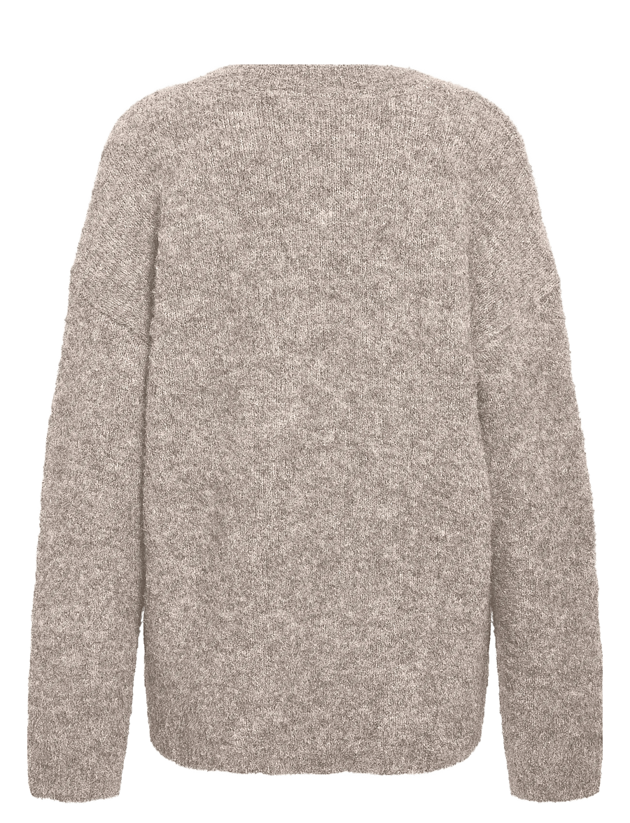 NOISY MAY - NMDOLLY L/S KNIT CARDIGAN NOOS - kardiganid - silver mink - 2