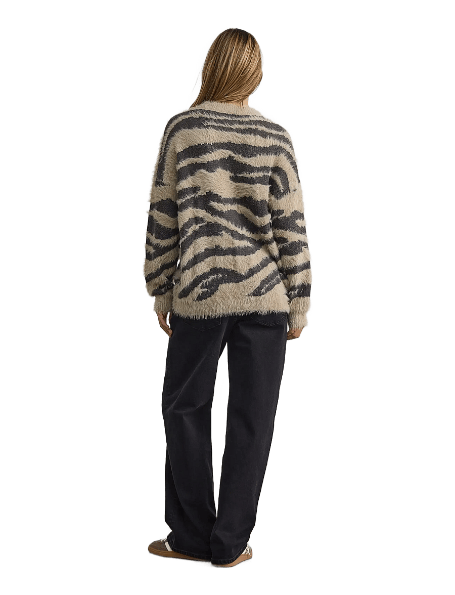 NOISY MAY - NMFLYNN L/S V-NECK KNIT CARDIGAN NOOS - strickjacken - aluminum - 2